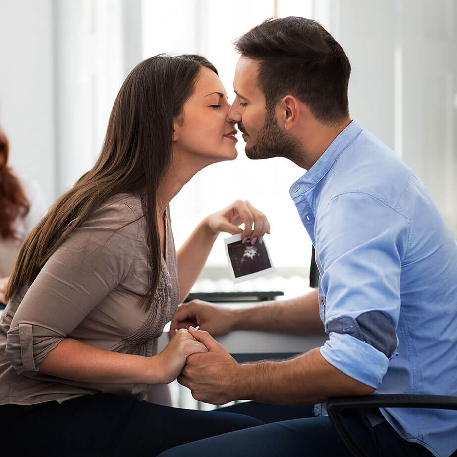 kissing couple
